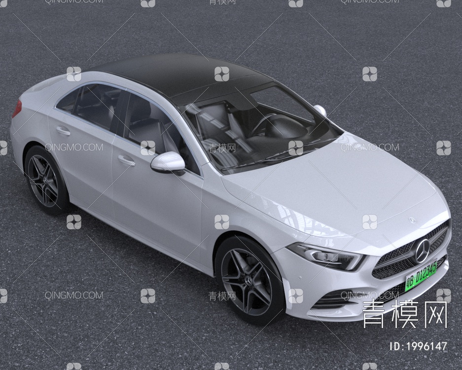 2023款奔驰梅赛德斯进口A级汽车3D模型下载【ID:1996147】