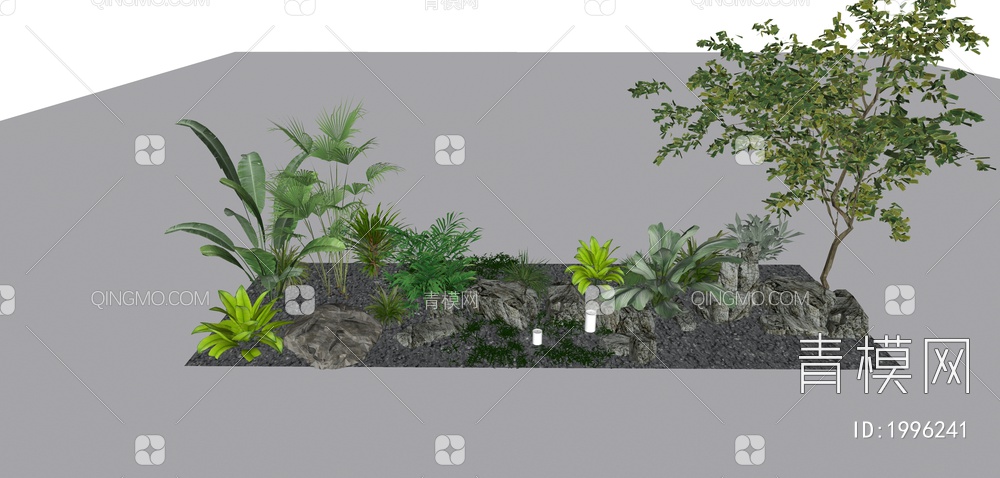 景观灌木植物组合SU模型下载【ID:1996241】