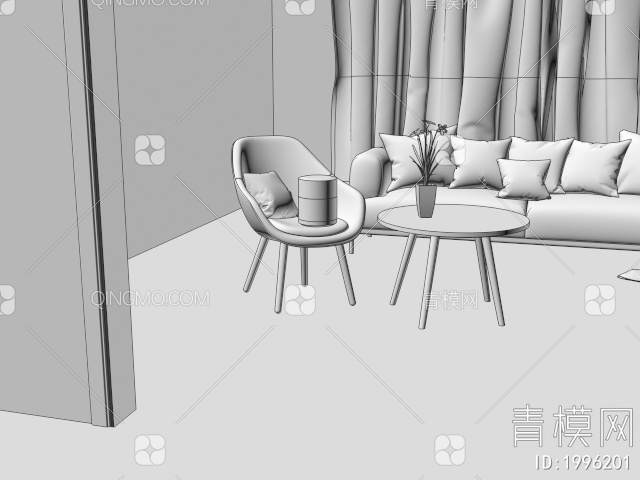 生活家具 生活椅子家具摆件3D模型下载【ID:1996201】