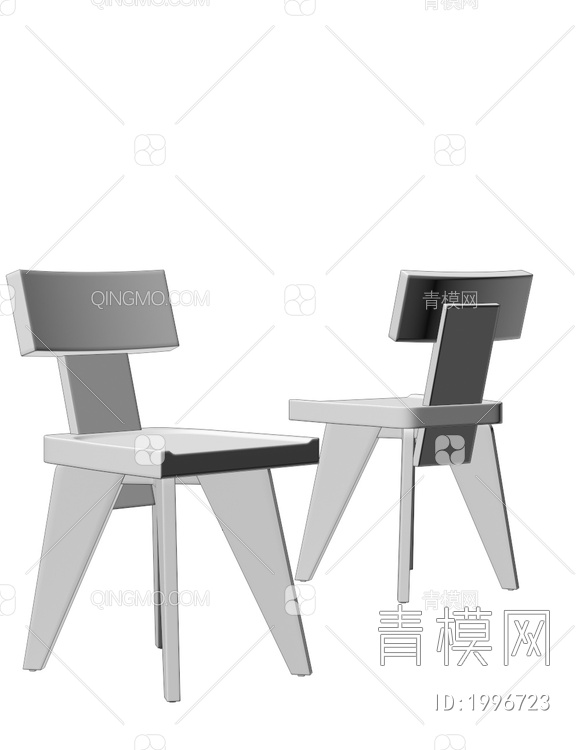 家居餐椅3D模型下载【ID:1996723】