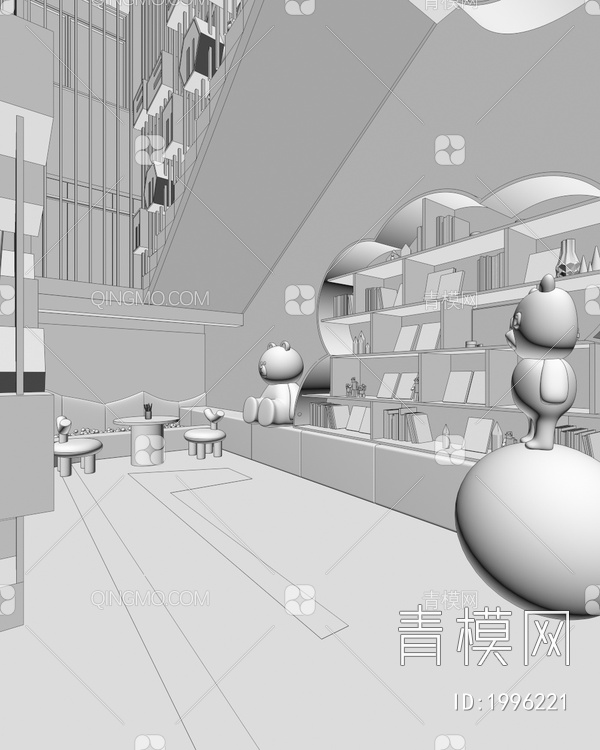 科技阅览室3D模型下载【ID:1996221】
