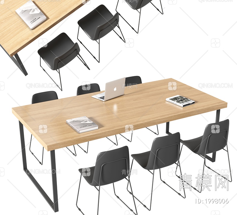 办公桌椅，办公桌，会议桌，洽谈桌，餐桌，书桌，书画桌，餐椅，休闲桌椅3D模型下载【ID:1998006】