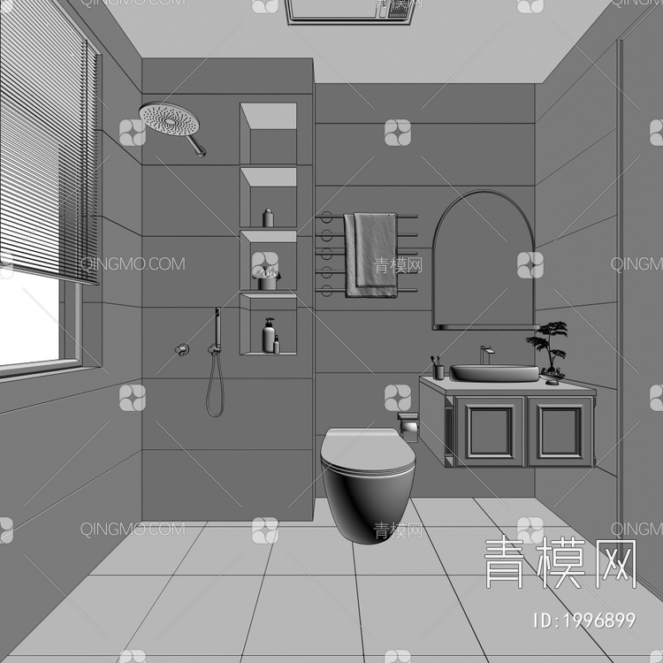 卫生间3D模型下载【ID:1996899】