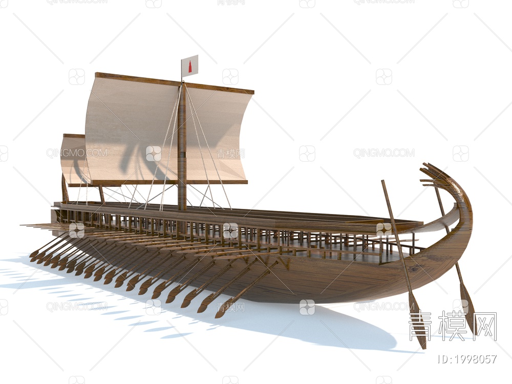 帆船3D模型下载【ID:1998057】