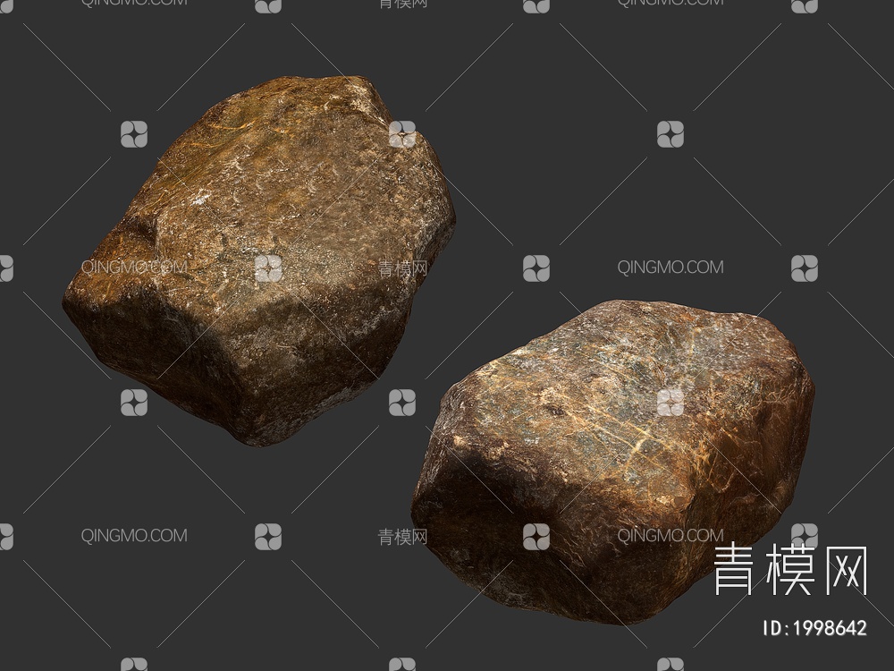 石头 岩石 鹅卵石3D模型下载【ID:1998642】