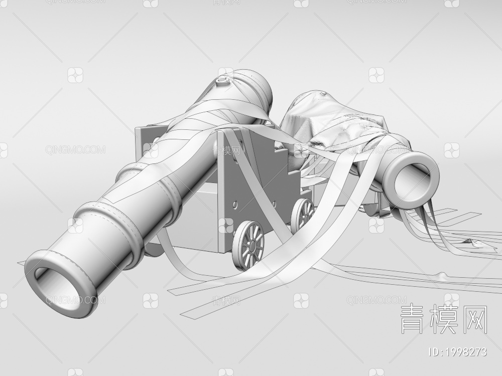 军事大炮3D模型下载【ID:1998273】