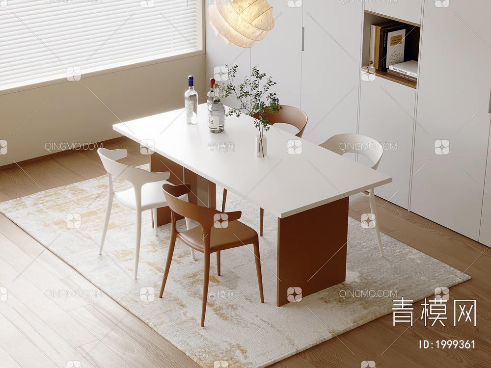 餐桌椅3D模型下载【ID:1999361】
