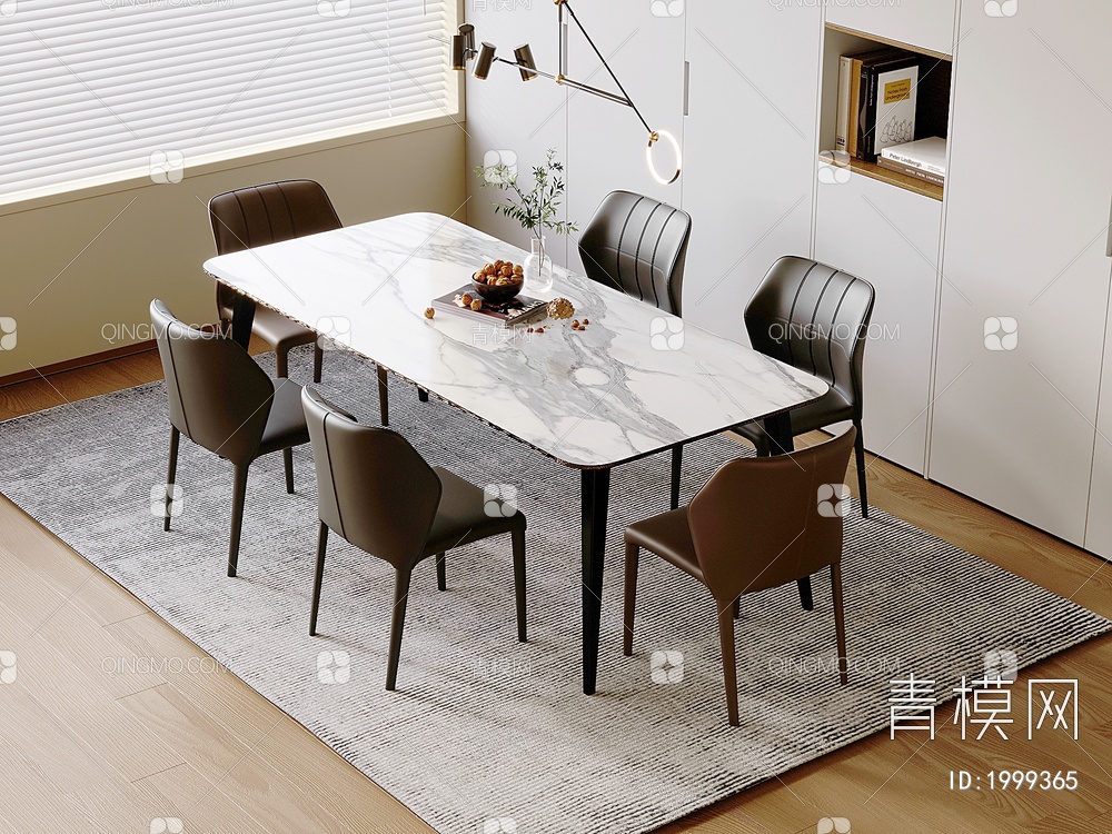 餐桌椅3D模型下载【ID:1999365】