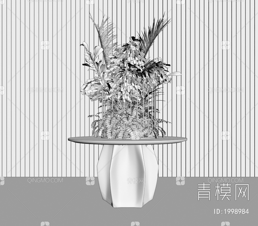 植物花卉摆台3D模型下载【ID:1998984】
