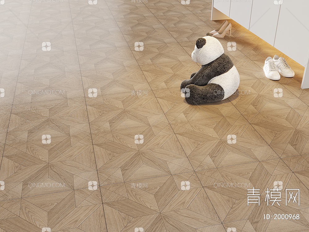 木地板 实木地板 拼花拼接地板 毛绒玩具3D模型下载【ID:2000968】