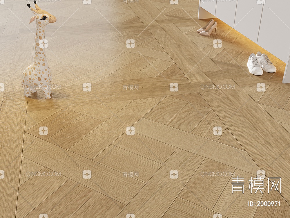 木地板 实木地板 拼花拼接地板 毛绒玩具3D模型下载【ID:2000971】
