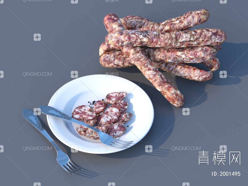 肉类香肠食物3D模型下载【ID:2001495】