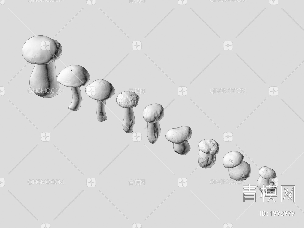 蘑菇3D模型下载【ID:1998979】