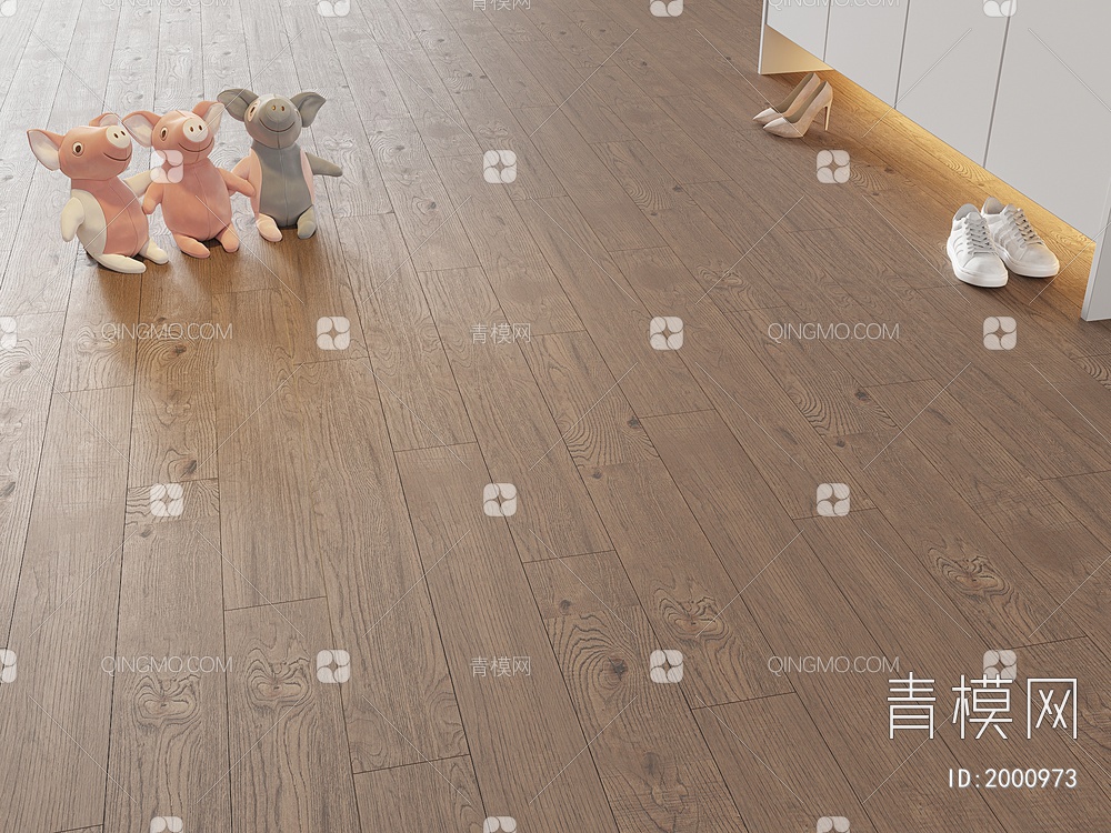 木地板 实木地板 拼花拼接地板 毛绒玩具3D模型下载【ID:2000973】