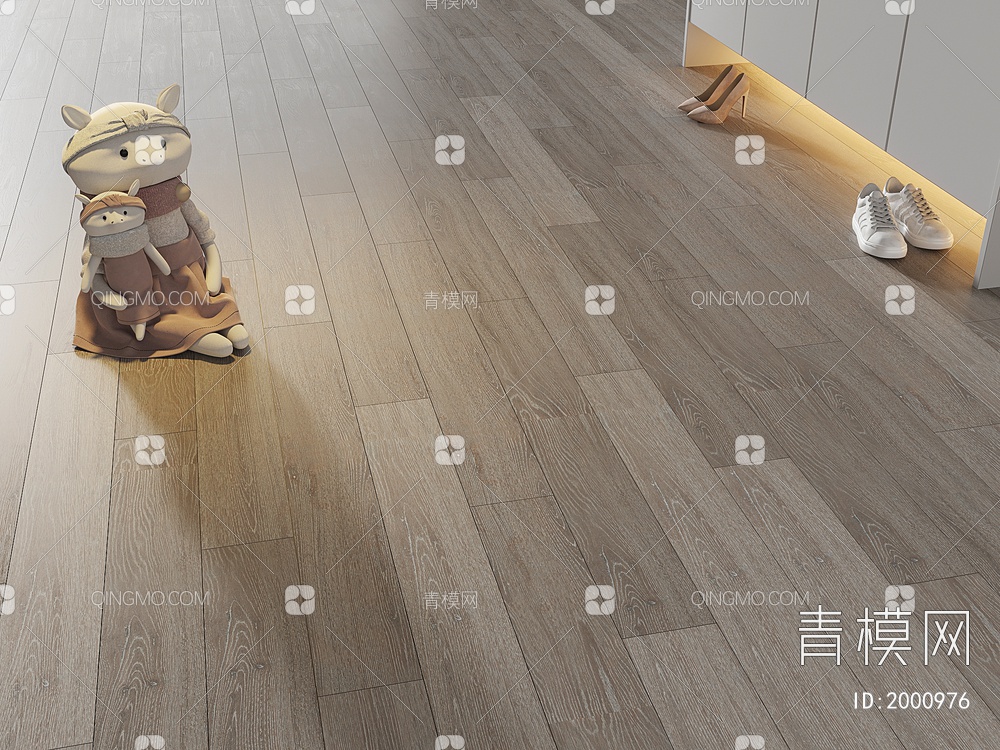 木地板 实木地板 拼花拼接地板 毛绒玩具3D模型下载【ID:2000976】