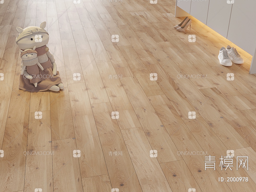 木地板 实木地板 拼花拼接地板 毛绒玩具3D模型下载【ID:2000978】
