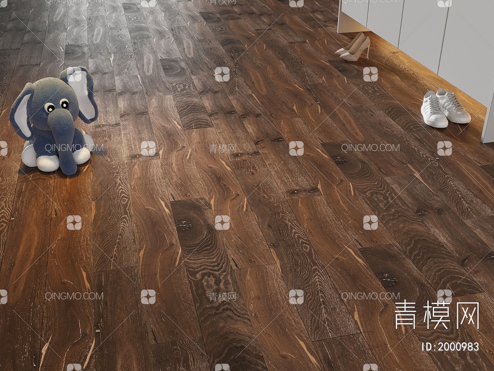木地板 实木地板 拼花拼接地板 毛绒玩具3D模型下载【ID:2000983】