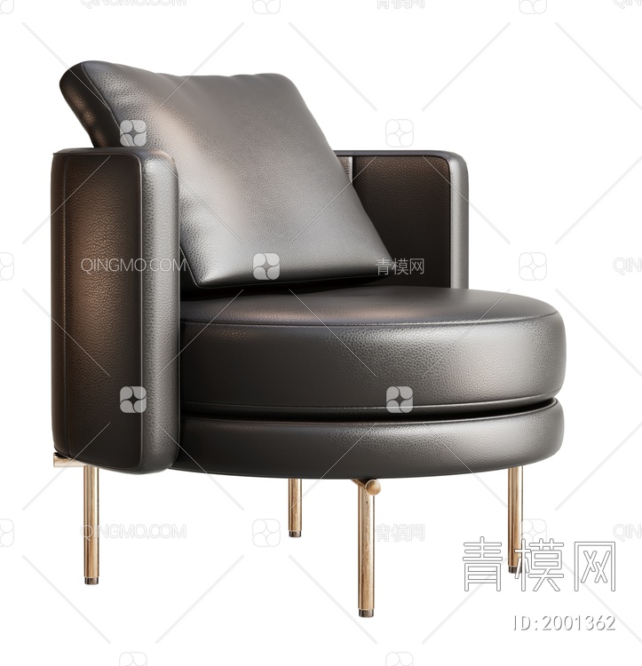 Minotti休闲椅3D模型下载【ID:2001362】