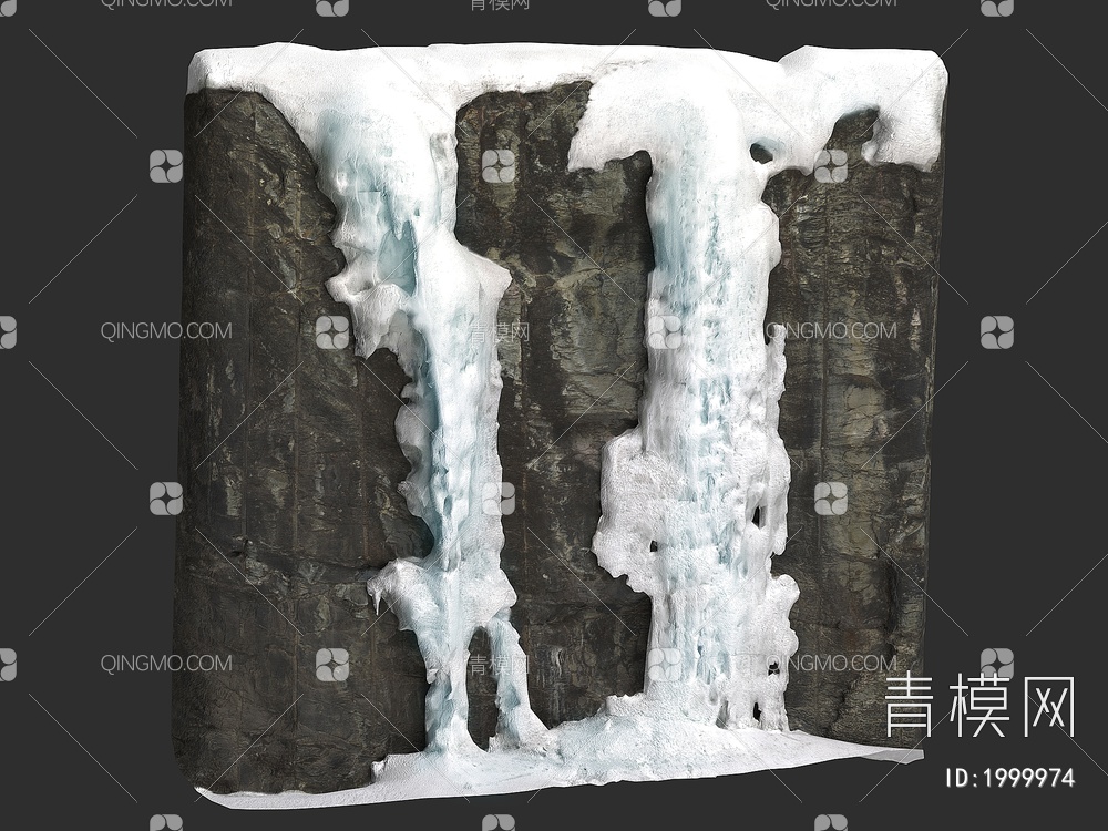 雪山 冰涯 冰山 山川 雪3D模型下载【ID:1999974】