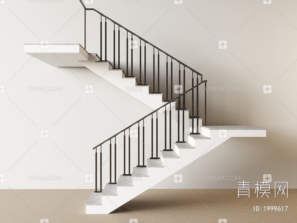 旋转楼梯3D模型下载【ID:1999617】