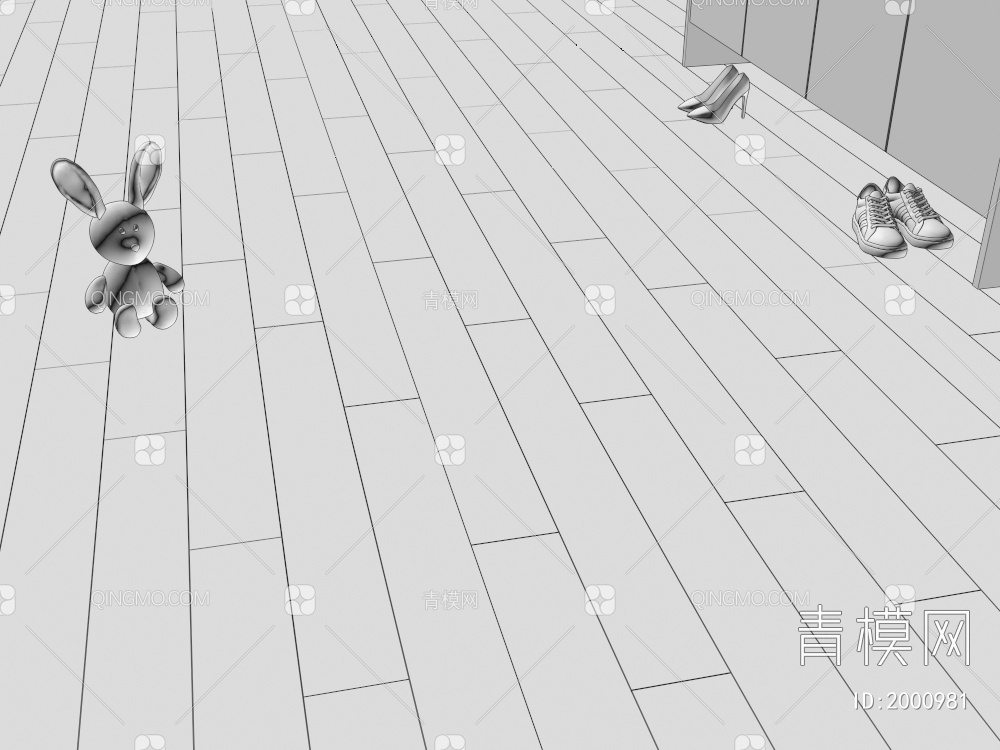 木地板 实木地板 拼花拼接地板 毛绒玩具3D模型下载【ID:2000981】