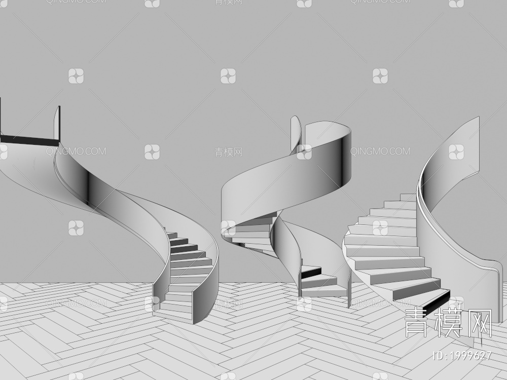 楼梯3D模型下载【ID:1999627】