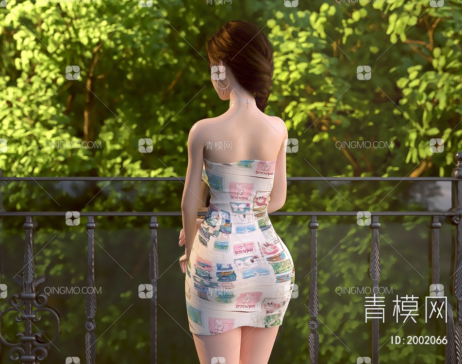 女人_人物_女性3D模型下载【ID:2002066】