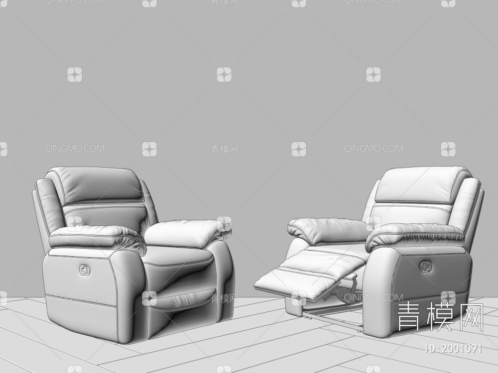 按摩椅 电动按摩椅 按摩沙发3D模型下载【ID:2001091】