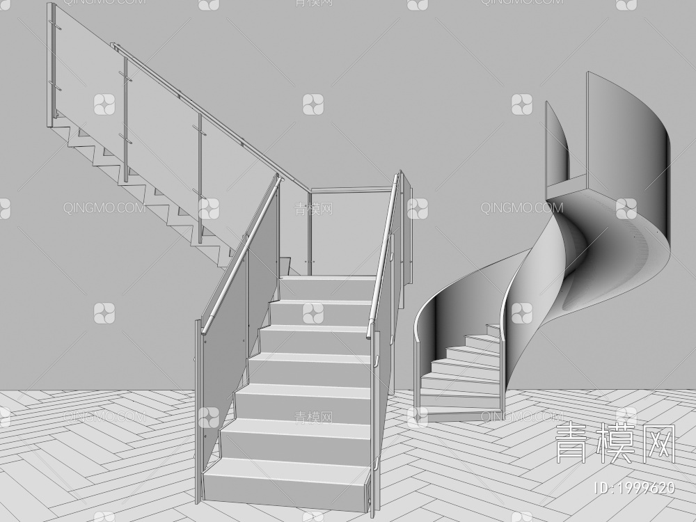 楼梯3D模型下载【ID:1999620】