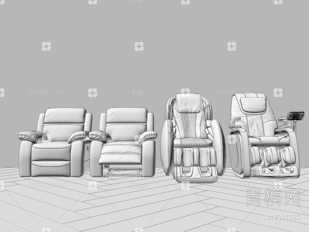 按摩椅 电动按摩椅 按摩沙发3D模型下载【ID:2001085】