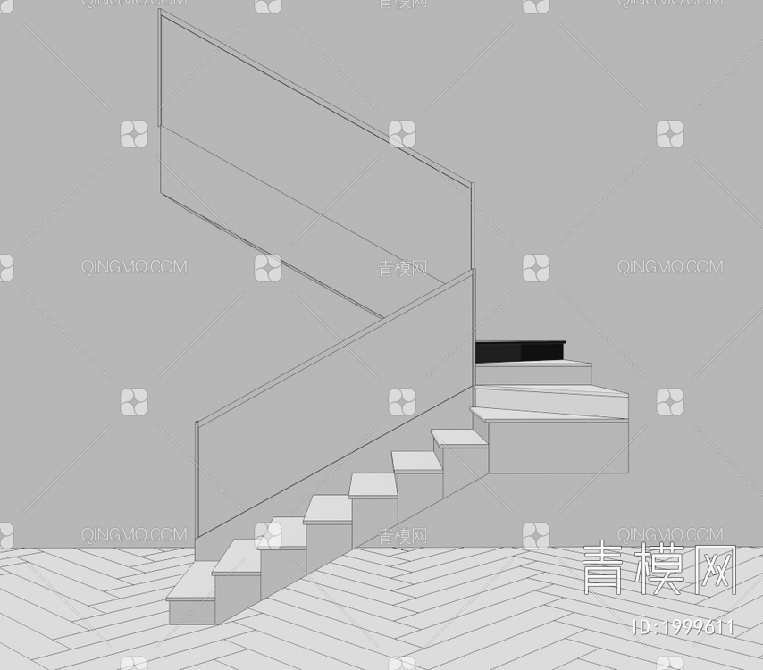 楼梯3D模型下载【ID:1999611】