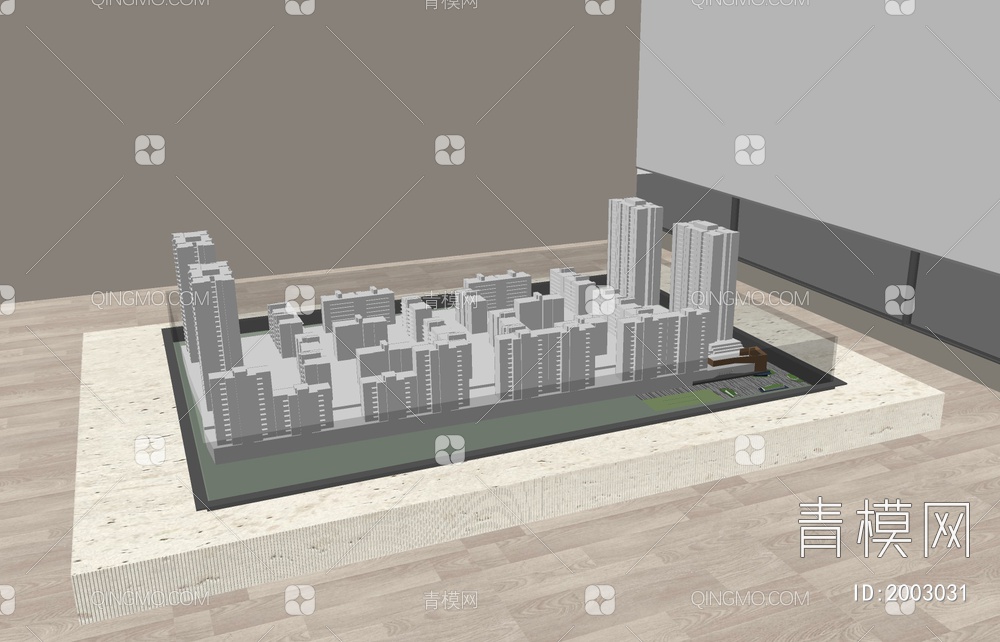 沙盘 售楼处沙盘 建筑沙盘3D模型下载【ID:2003031】