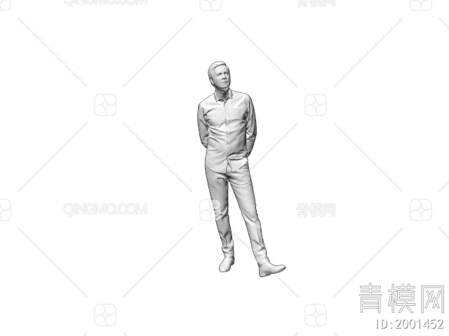 人物 男人3D模型下载【ID:2001452】