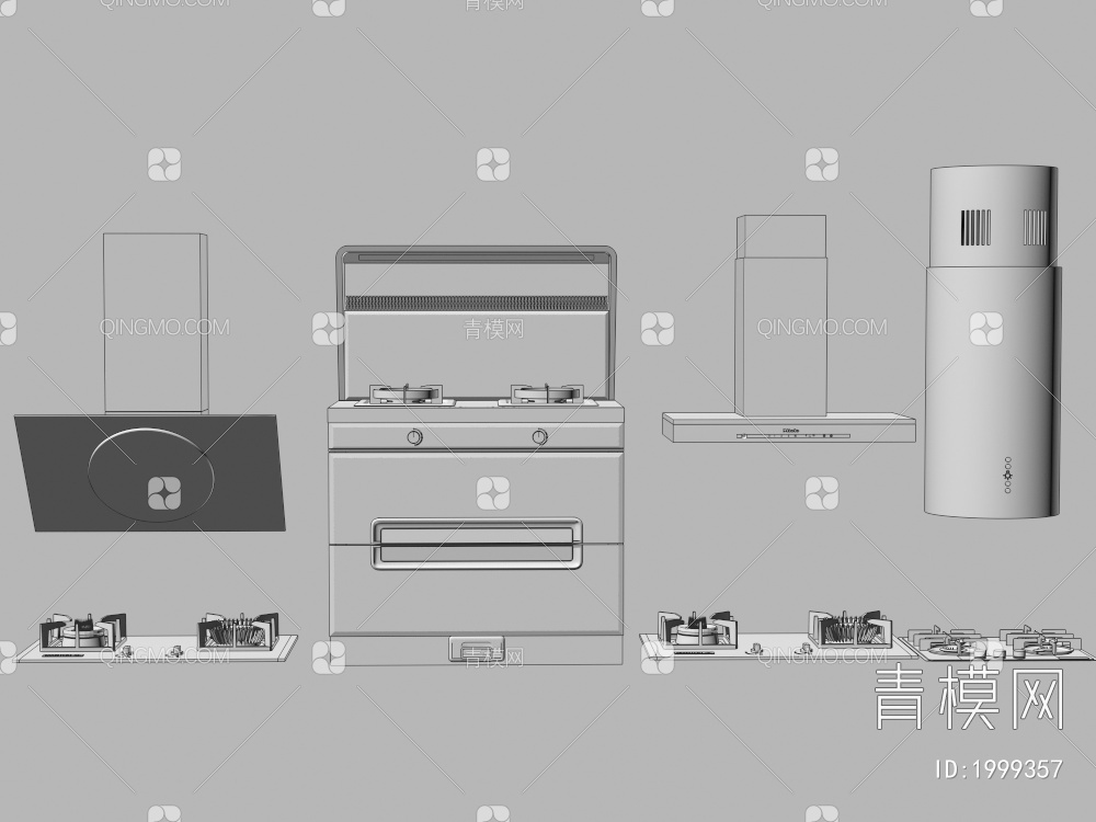 烟机灶具，集成灶3D模型下载【ID:1999357】