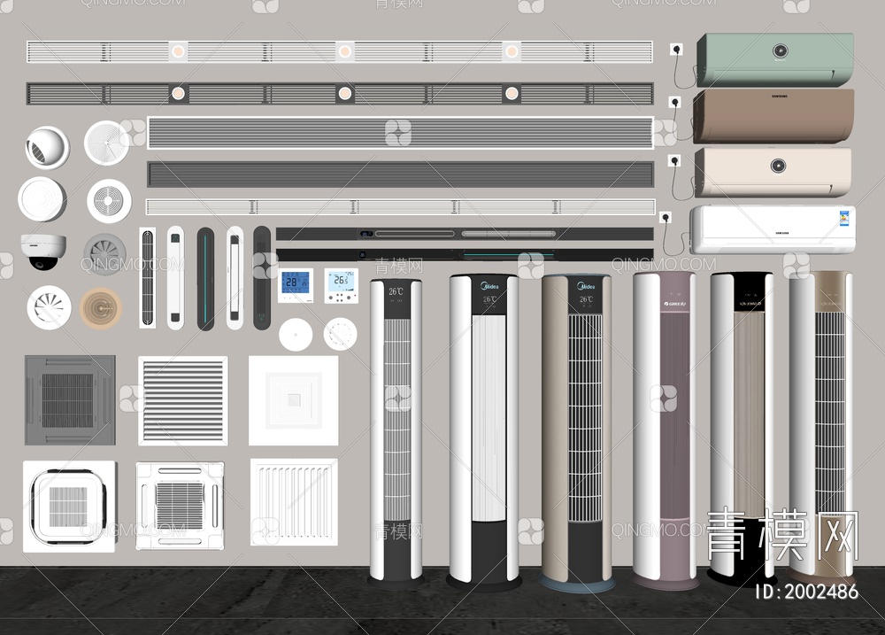 空调SU模型下载【ID:2002486】
