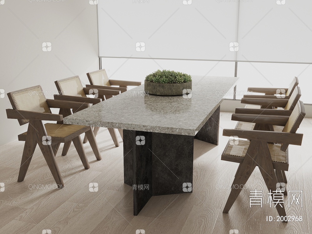 餐桌椅3D模型下载【ID:2002968】