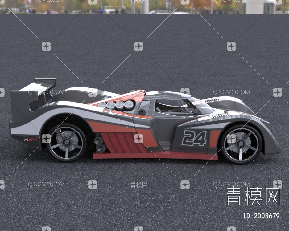 2024款超跑ORAZRH24赛车汽车3D模型下载【ID:2003679】