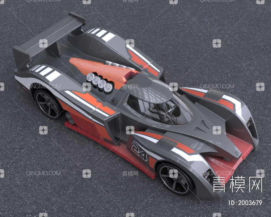 2024款超跑ORAZRH24赛车汽车3D模型下载【ID:2003679】