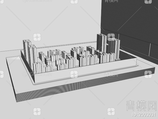 沙盘 售楼处沙盘 建筑沙盘3D模型下载【ID:2003031】