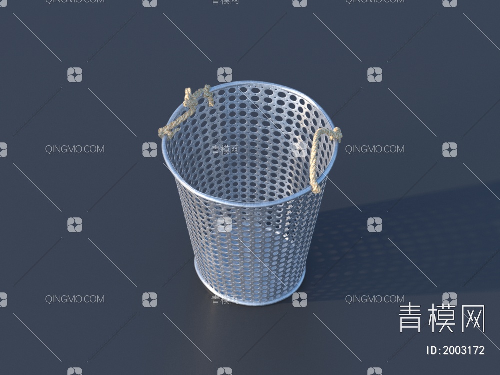 收纳筐垃圾桶3D模型下载【ID:2003172】