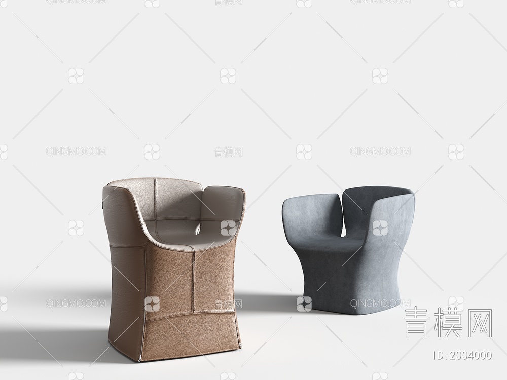 Bloomy扶手椅3D模型下载【ID:2004000】