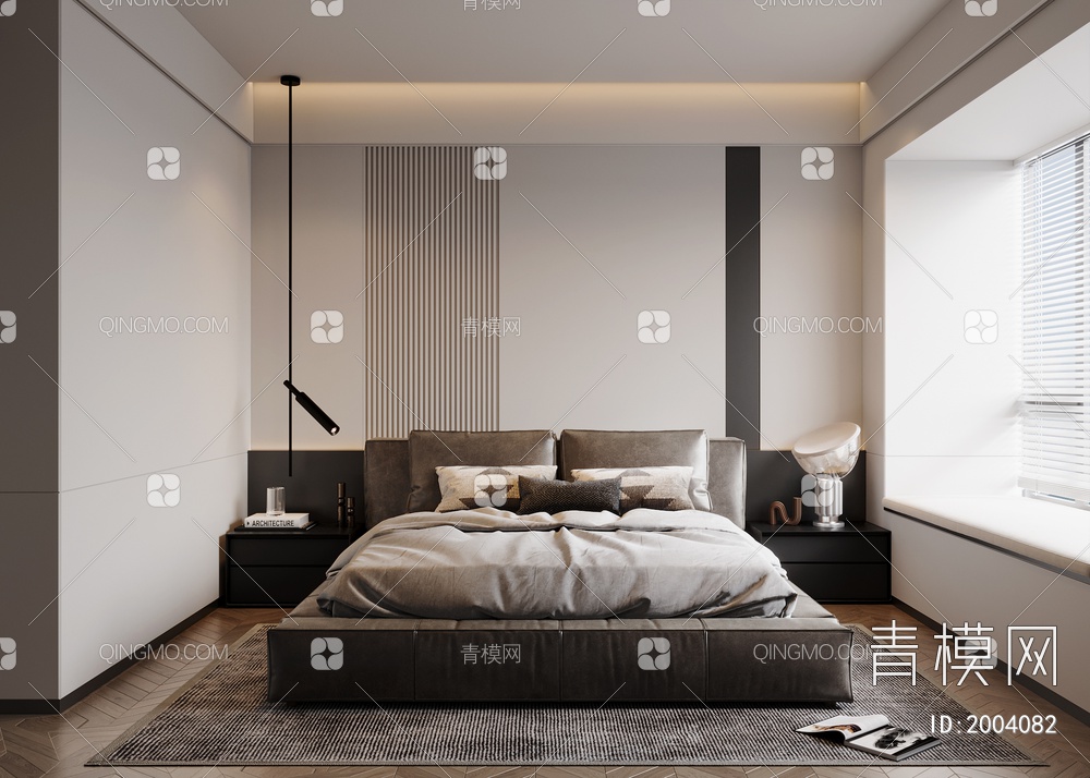 卧室，摆件，床头吊灯3D模型下载【ID:2004082】