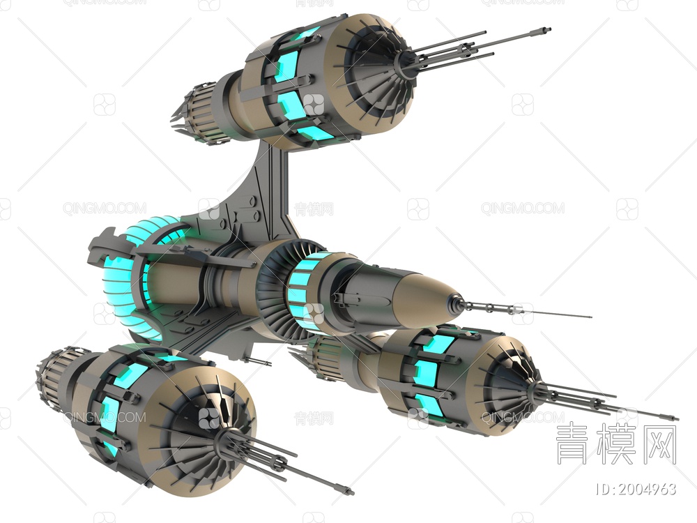 宇宙飞船3D模型下载【ID:2004963】
