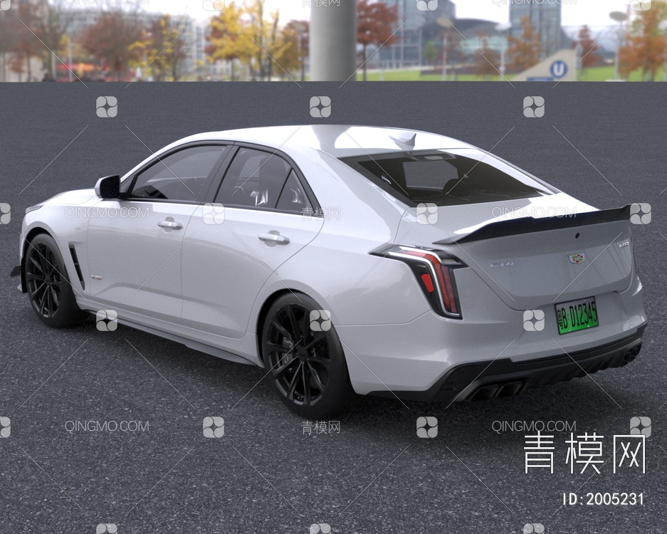 2023款凯迪拉克ct4汽车轿车3D模型下载【ID:2005231】