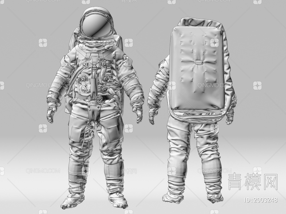 宇航员3D模型下载【ID:2003248】