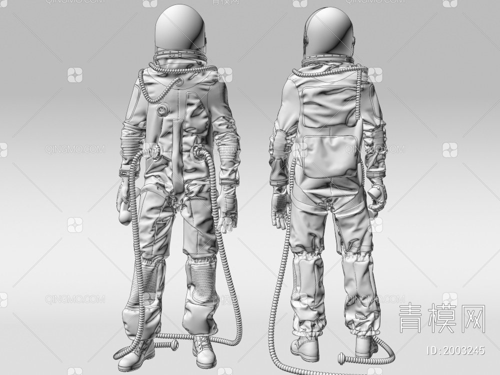 宇航员3D模型下载【ID:2003245】