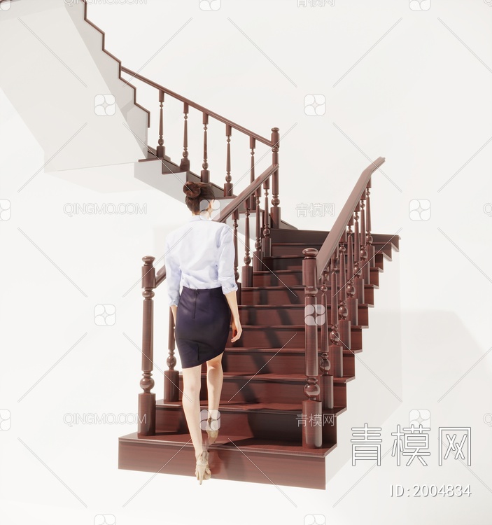 楼梯3D模型下载【ID:2004834】
