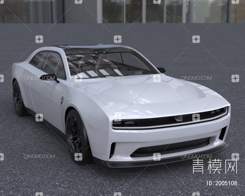 2024款道奇电车跑车汽车3D模型下载【ID:2005108】