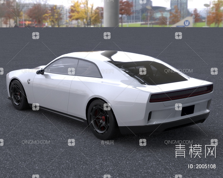 2024款道奇电车跑车汽车3D模型下载【ID:2005108】