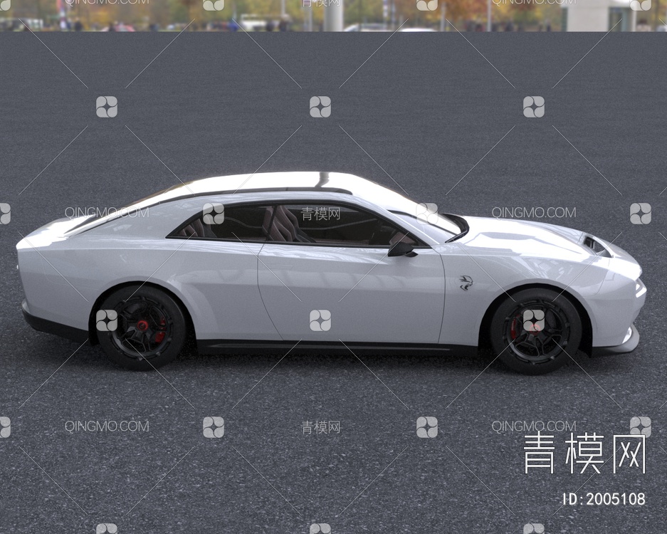 2024款道奇电车跑车汽车3D模型下载【ID:2005108】